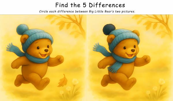 Spot the difference activity preview