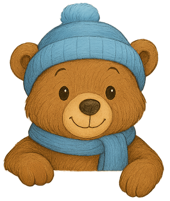 Bear peeking over activities section