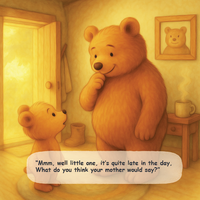 Little Bear meeting new friends